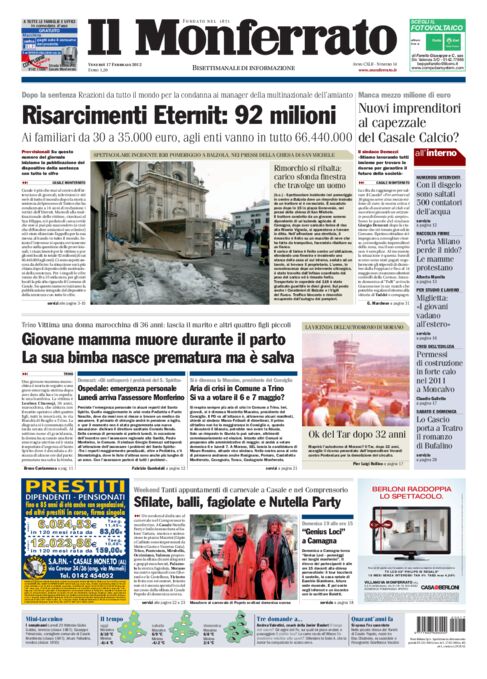 Il Monferrato - Edizione 14 del 17/02/2012